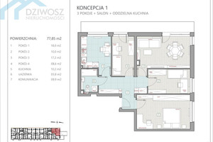 Mieszkanie na sprzedaż 78m2 Wrocław Fabryczna Maślicka - zdjęcie 1