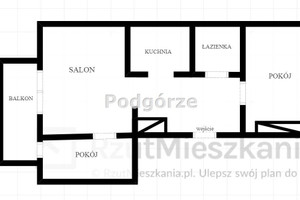 Mieszkanie na sprzedaż 52m2 Kraków Bieżanów-Prokocim Os. Złocień Domagały - zdjęcie 3