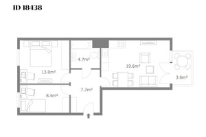 Mieszkanie do wynajęcia 54m2 Kraków Czyżyny Osiedle Avia - zdjęcie 2