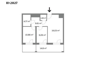 Mieszkanie na sprzedaż 56m2 Warszawa Mokotów Wołoska - zdjęcie 2