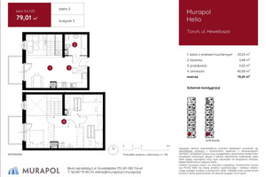 Mieszkanie na sprzedaż 80m2 Toruń Jana Heweliusza - zdjęcie 2