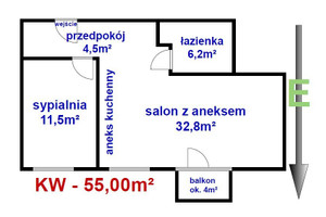 Mieszkanie na sprzedaż 55m2 piaseczyński Piaseczno Łabędzia - zdjęcie 2