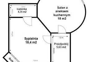 Mieszkanie na sprzedaż 47m2 Warszawa Mokotów Łowicka - zdjęcie 3