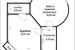 Mieszkanie na sprzedaż 47m2 Warszawa Mokotów Juliana Fałata - zdjęcie 3