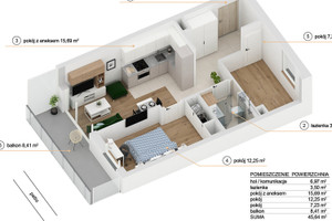 Mieszkanie do wynajęcia 46m2 Katowice Os Paderewskiego - Muchowiec Os. Paderewskiego Św. Jacka - zdjęcie 3