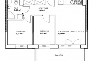 Mieszkanie na sprzedaż 49m2 bydgoski Sicienko - zdjęcie 2