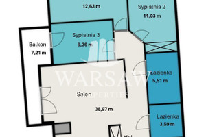 Mieszkanie na sprzedaż 82m2 Warszawa Wilanów Sarmacka - zdjęcie 2