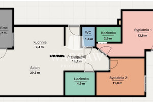 Mieszkanie na sprzedaż 73m2 Warszawa Mokotów Stanisława Żaryna - zdjęcie 2