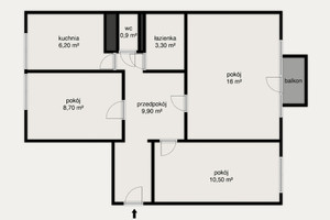 Mieszkanie na sprzedaż 57m2 Warszawa Mokotów Stegny - zdjęcie 2