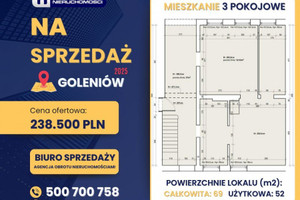 Mieszkanie na sprzedaż 70m2 goleniowski Goleniów - zdjęcie 1