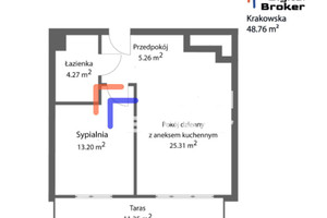 Komercyjne na sprzedaż 49m2 Wrocław Krzyki Os. Powstańców Śląskich Krakowska - zdjęcie 3