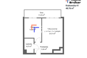 Mieszkanie na sprzedaż 49m2 Wrocław Krzyki Os. Powstańców Śląskich Krakowska - zdjęcie 2