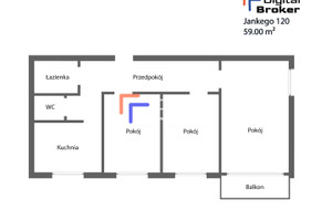 Mieszkanie na sprzedaż 59m2 Katowice Jankego - zdjęcie 2