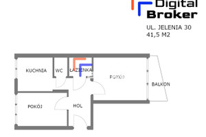 Mieszkanie na sprzedaż 42m2 Wrocław Fabryczna Popowice Jelenia - zdjęcie 2