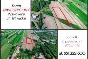 Działka na sprzedaż 9450m2 gliwicki Pyskowice Teren produkcyjno-usługowy 0, - zdjęcie 1