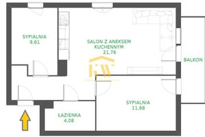 Mieszkanie na sprzedaż 54m2 Radom Dzierzkowska - zdjęcie 3