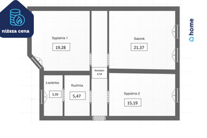 Mieszkanie na sprzedaż 69m2 Bydgoszcz Bartodzieje-Skrzetusko-Bielawki - zdjęcie 1