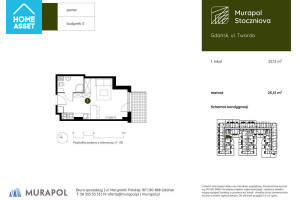 Mieszkanie na sprzedaż 26m2 Gdańsk Młyniska Twarda - zdjęcie 2