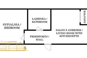 Mieszkanie do wynajęcia 40m2 Kraków Czyżyny Czyżyny Stare Bolesława Orlińskiego - zdjęcie 1