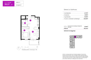 Mieszkanie na sprzedaż 40m2 Gliwice Stare Gliwice Szafirowa - zdjęcie 2