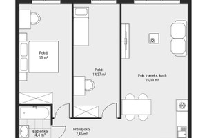 Mieszkanie na sprzedaż 68m2 Katowice Wełnowiec-Józefowiec Wełnowiec Bytkowska - zdjęcie 2