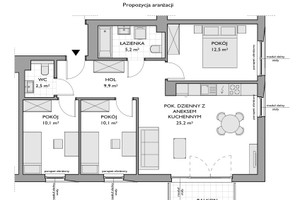 Mieszkanie na sprzedaż 79m2 Gdynia Chwarzno-Wiczlino Jana Kazimierza - zdjęcie 2