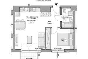 Mieszkanie na sprzedaż 44m2 Gdynia Chwarzno-Wiczlino Jana Kazimierza - zdjęcie 2