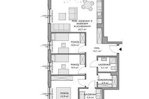 Mieszkanie na sprzedaż 90m2 Gdynia Chwarzno-Wiczlino Chwarzno Jana Kazimierza - zdjęcie 2