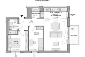 Mieszkanie na sprzedaż 69m2 Gdynia Chwarzno-Wiczlino Chwarzno Jana Kazimierza - zdjęcie 2