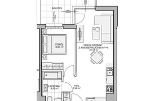 Mieszkanie na sprzedaż 42m2 Gdańsk Jasień Kiełpinek ul. Osińskiego - zdjęcie 1