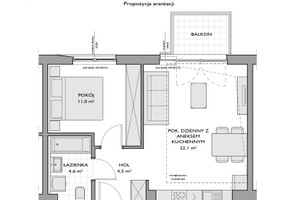 Mieszkanie na sprzedaż 44m2 Gdynia Chwarzno-Wiczlino Jana Kazimierza - zdjęcie 2