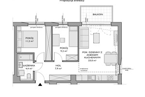 Mieszkanie na sprzedaż 58m2 Gdynia Chwarzno-Wiczlino Chwarzno Jana Kazimierza - zdjęcie 2