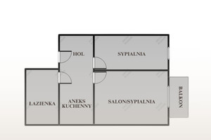 Mieszkanie na sprzedaż 44m2 Kraków Podgórze Duchackie Por. Halszki - zdjęcie 2