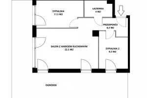 Mieszkanie na sprzedaż 54m2 Kraków Prądnik Biały Owsiana - zdjęcie 2