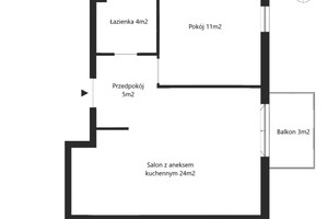 Mieszkanie na sprzedaż 46m2 Kraków Podgórze Rączna - zdjęcie 4