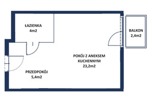 Mieszkanie na sprzedaż 33m2 Kraków Dębniki Os. Ruczaj Lubostroń - zdjęcie 2