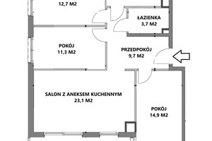 Mieszkanie na sprzedaż 82m2 Kraków Prądnik Biały Bronowice Wielkie Prof. Mariana Mięsowicza - zdjęcie 2