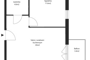 Mieszkanie na sprzedaż 42m2 Kraków Półłanki - zdjęcie 2