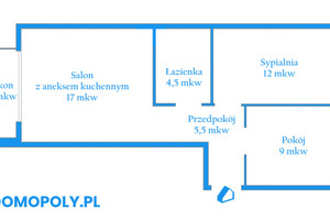 Mieszkanie na sprzedaż 49m2 Kraków Podgórze Płaszów Myśliwska - zdjęcie 1