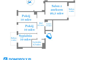 Mieszkanie na sprzedaż 71m2 Kraków Leonida Teligi - zdjęcie 2