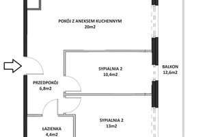 Mieszkanie na sprzedaż 55m2 Kraków Podgórze Duchackie Adama Bochenka - zdjęcie 2