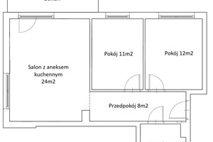 Mieszkanie na sprzedaż 60m2 Kraków Krowodrza Krowodrza Bratysławska - zdjęcie 2