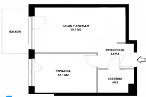 Mieszkanie na sprzedaż 41m2 Kraków Łagiewniki-Borek Fałęcki Łagiewniki Bp. Franciszka Hodura - zdjęcie 2