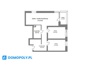 Mieszkanie na sprzedaż 61m2 Kraków Mistrzejowice Piasta Kołodzieja - zdjęcie 2