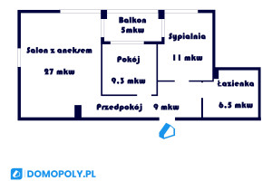 Mieszkanie na sprzedaż 65m2 Kraków Łagiewniki-Borek Fałęcki Łagiewniki Jana Kantego Przyzby - zdjęcie 3