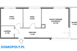 Mieszkanie na sprzedaż 55m2 Kraków Prądnik Biały Żwirowa - zdjęcie 2