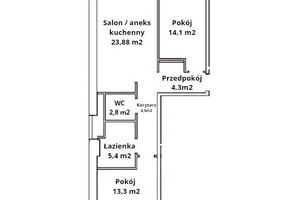 Mieszkanie na sprzedaż 69m2 Kraków Grzegórzki Janusza Meissnera - zdjęcie 3