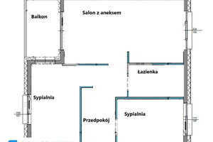 Mieszkanie na sprzedaż 55m2 Kraków Podgórze Zabłocie - zdjęcie 3