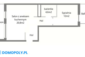 Mieszkanie na sprzedaż 48m2 Kraków Podgórze Antoniego Matecznego - zdjęcie 4