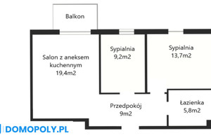 Mieszkanie na sprzedaż 58m2 Kraków Podgórze Półłanki - zdjęcie 3